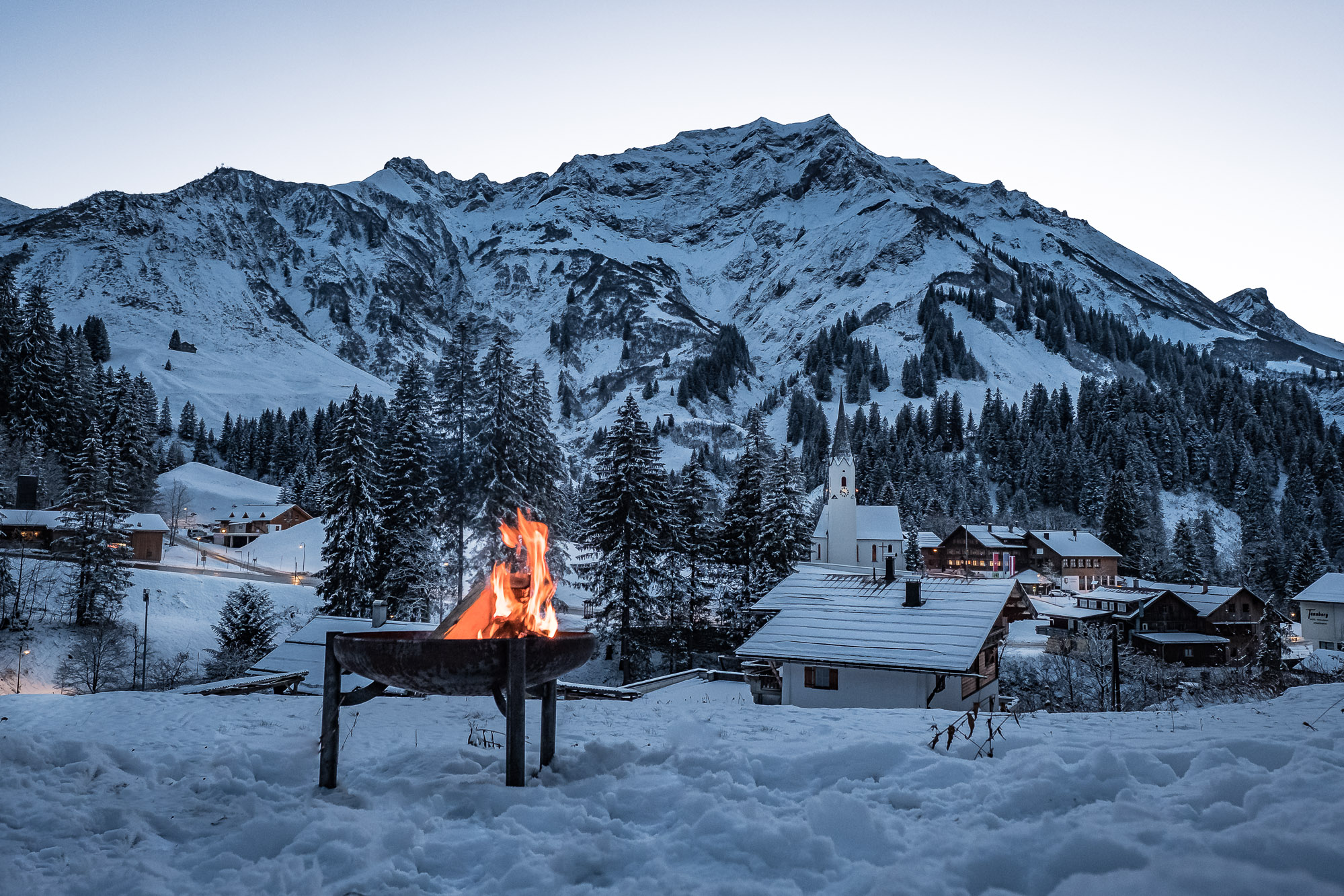 Kinderhotel: Schröcken im Winter - Berghaus Schröcken****  die Luxushütte - Hotel | Umgebung