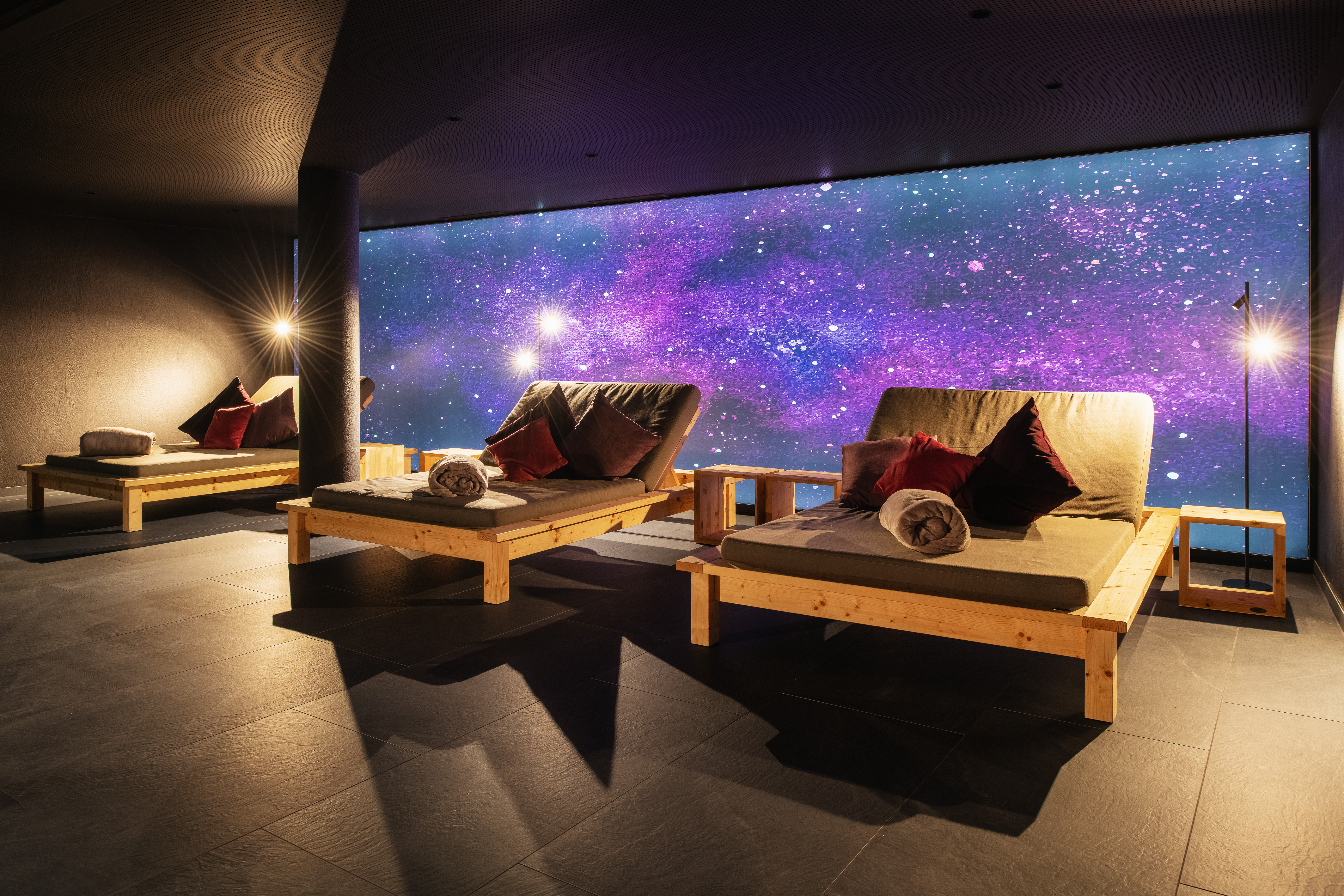 Kinderhotel: SPAmilia unsere Familien.Sauna mit Dampfbad, Biosauna, Ruheraum - Baby- & Kinderhotel Laurentius - Wasser | Wellness