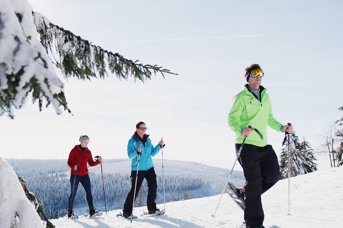 Kinderhotel: Schneeschuhwandern - AHORN Hotel Am Fichtelberg