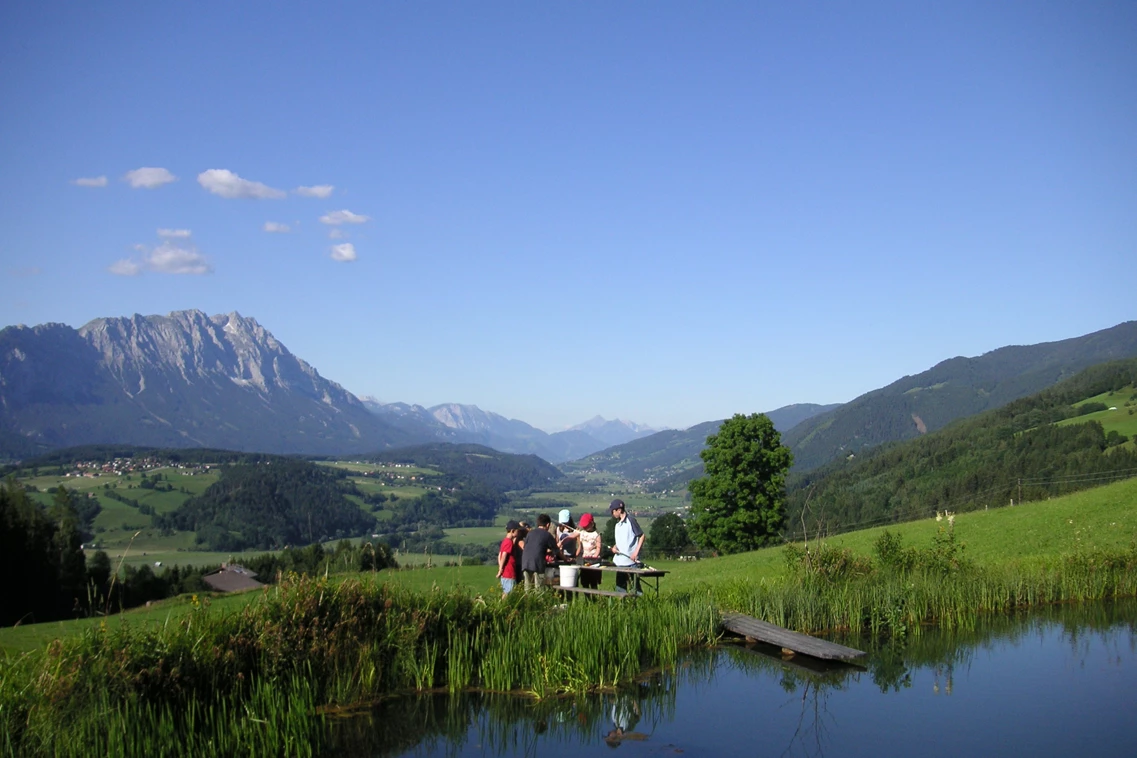 Kinderhotel: Kinderangeln am Schloss Thannegg See - Schloss Thannegg Ferienwohnung und Zimmer