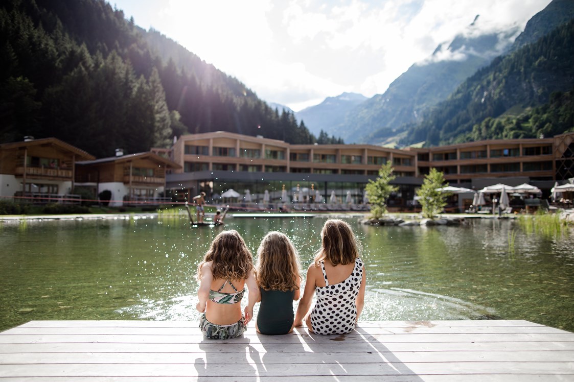 Kinderhotel: Sommer am Badeteich - Feuerstein Nature Family Resort