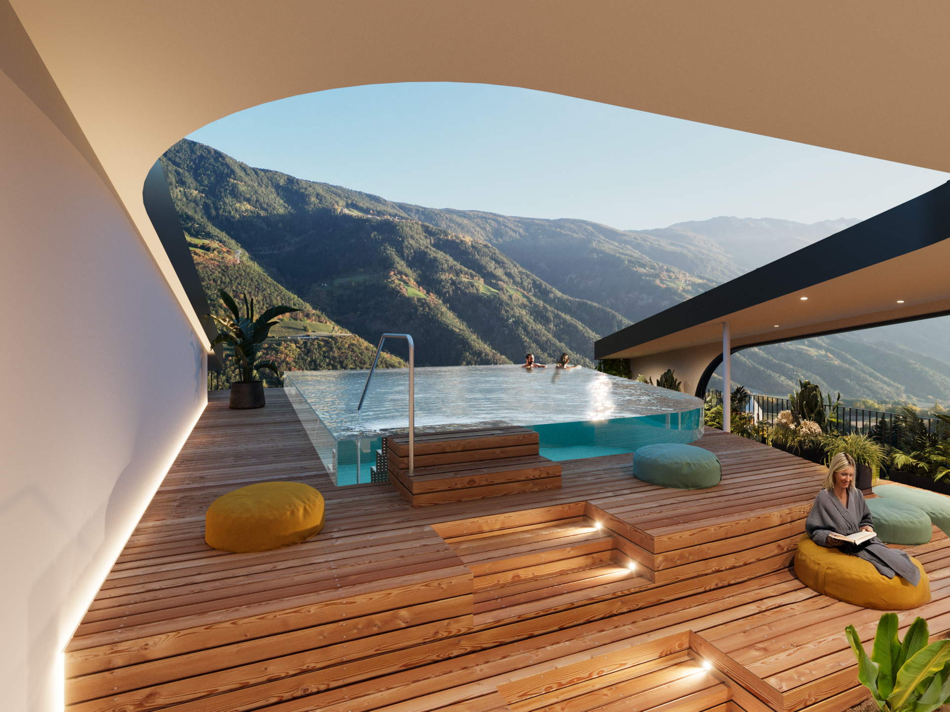 Familienhotel - Pools: Außenpool beheizt - Südtirol - Amaris Suites