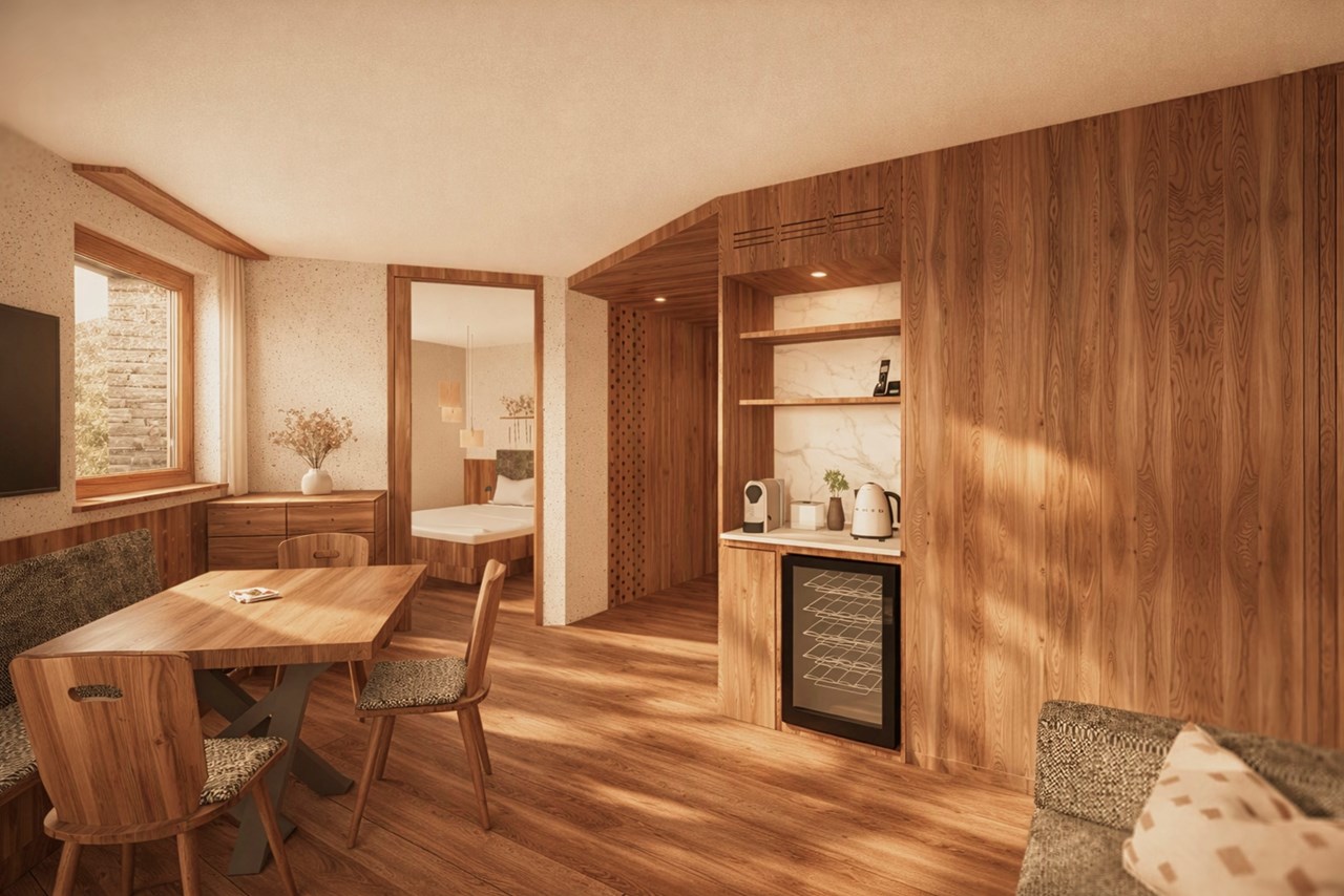 Post Alpina - Family Chalets Dolomites Zimmerkategorien New Suite Alpina - ab Dezember 2026