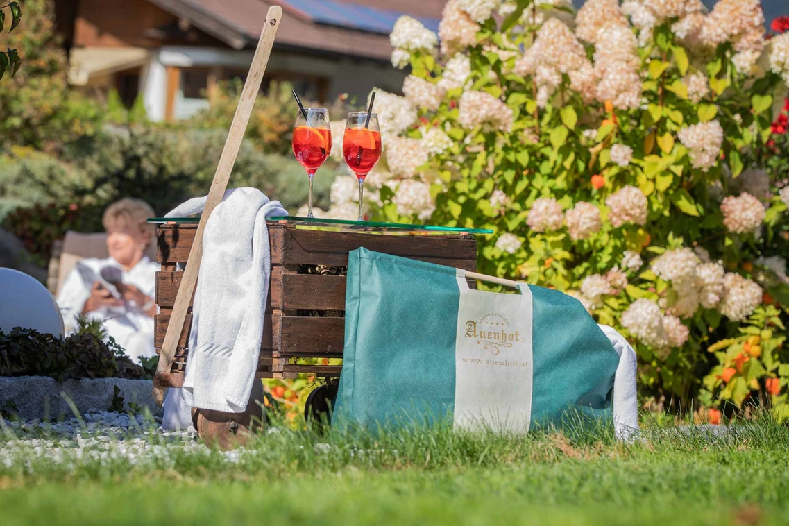 Kinderhotel: Relaxen in den Garten-Nischen - Hotel Auenhof