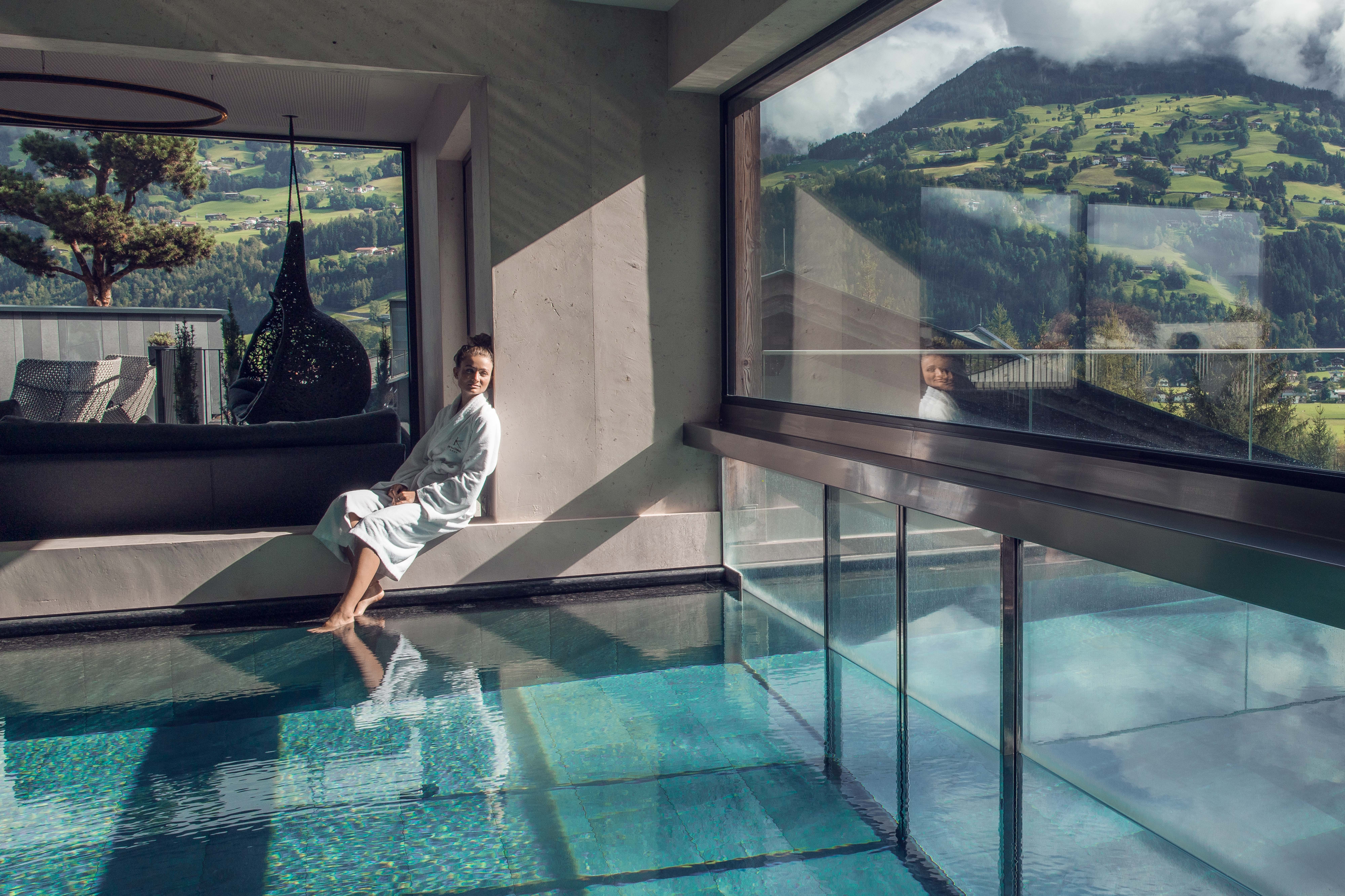 Familienhotel - WLAN - Bayrischzell - Beheizter Indoor- und Outdoorpool für Familien - Das Kaltenbach